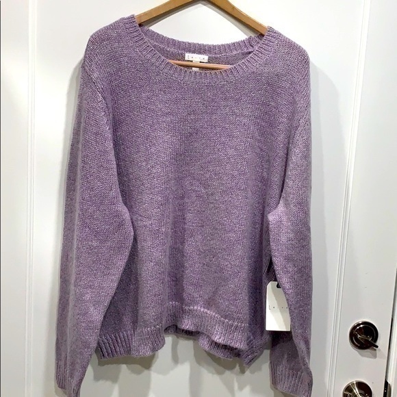 Leith Sweaters - Leith Lavender Sparkle Sweater